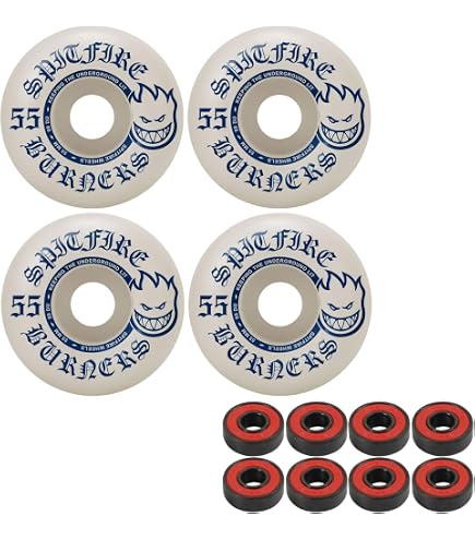 Amazon.com : Spitfire 52mm Wheels Bighead White/Red Skateboard
