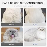 Aumuca Cat Brush Self Cleaning Grooming Brush Front Release Button view 7
