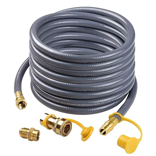 Camplux 24 Feet 1/2 Inch Natural Gas Hose with Quick Connect