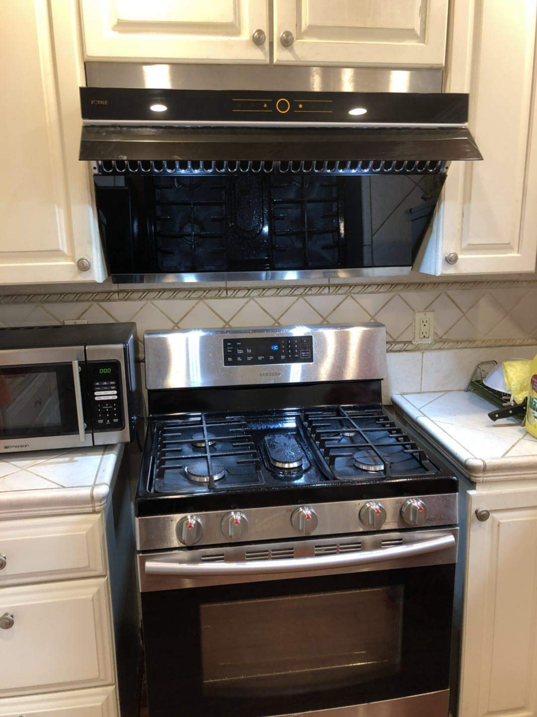 FOTILE Slant Vent Range Hood JQG9001 36" Under Or Wall Mount