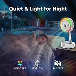 40000mAh Battery Operated Oscillating Table Fan