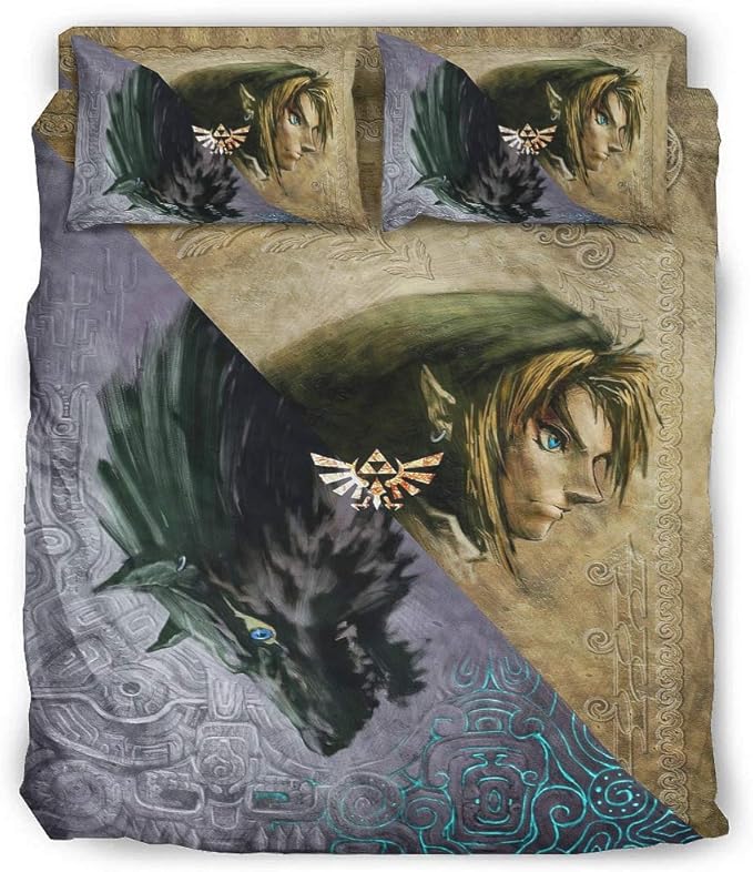 Zelda Twilight Princess Four Piece Bed Twin Bed Linen Four Sets with