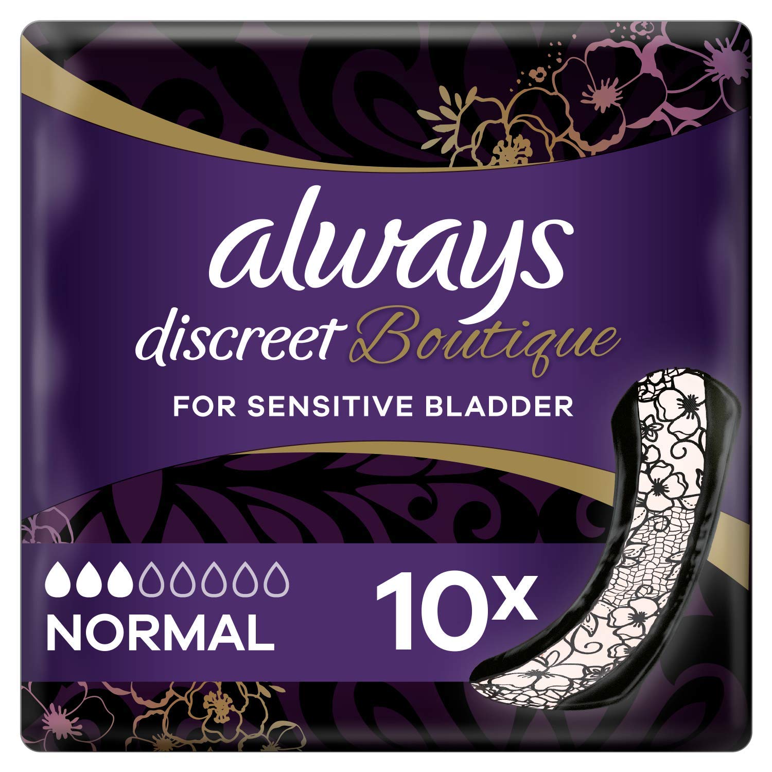 Always - 10x Discreet Boutique Bandage for Urine Loss - 1 Piece