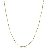 Kooljewelry Womens Classic Singapore Chain - 10k Yellow Gold Chain Necklace, Polished Finish