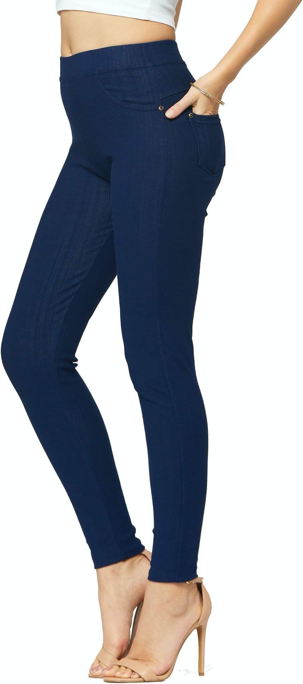 ConceitedJeggings for Women with Pockets - High Waist - Tummy Control Shaping - Regular and Plus Size