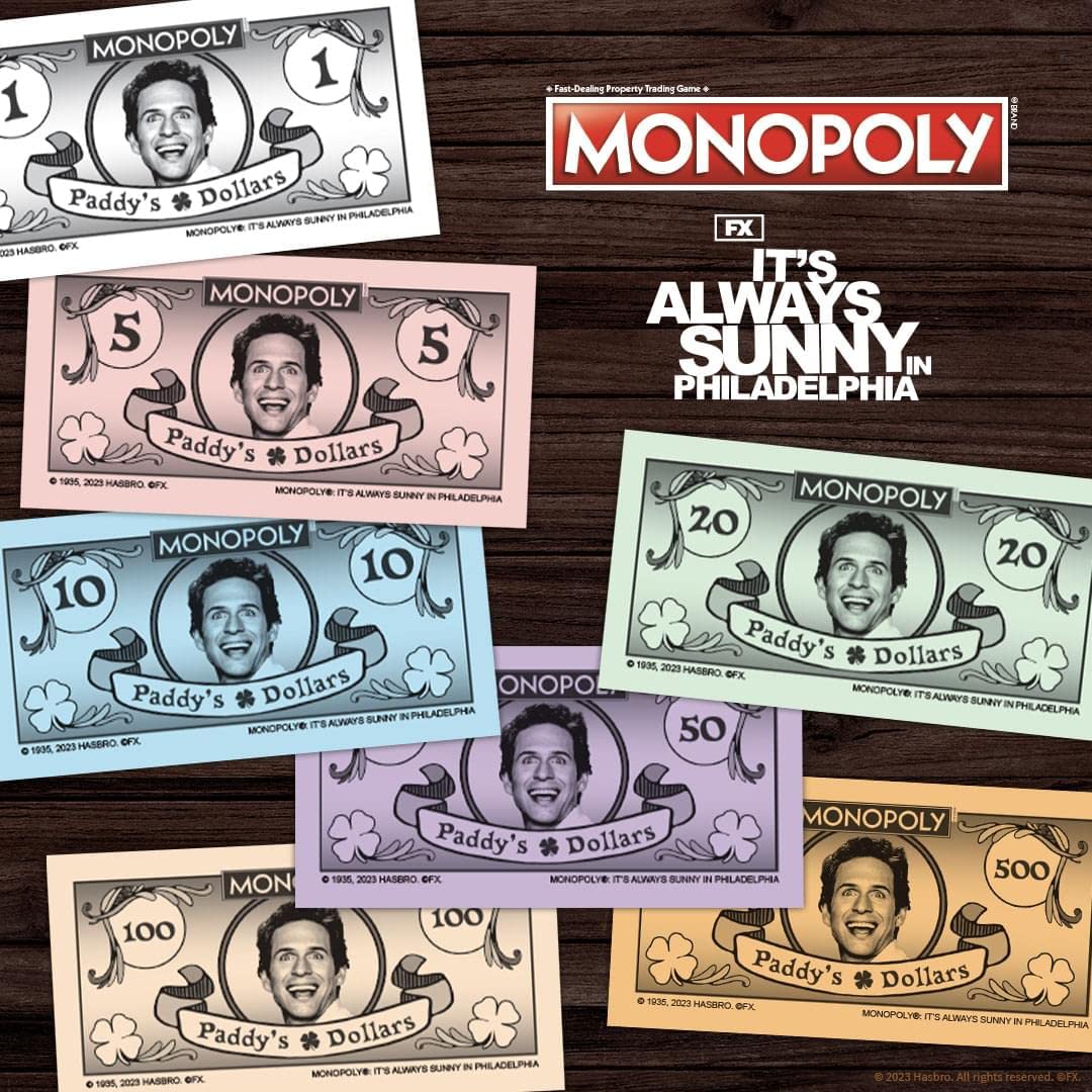 Monopoly It’s Always Sunny in Philadelphia | Officially Licensed Monopoly Board Game | Award Winning FX Sitcom