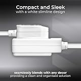 Masterplug One Socket Extension Lead 10m Cable 13A White BS1363-2 view 4