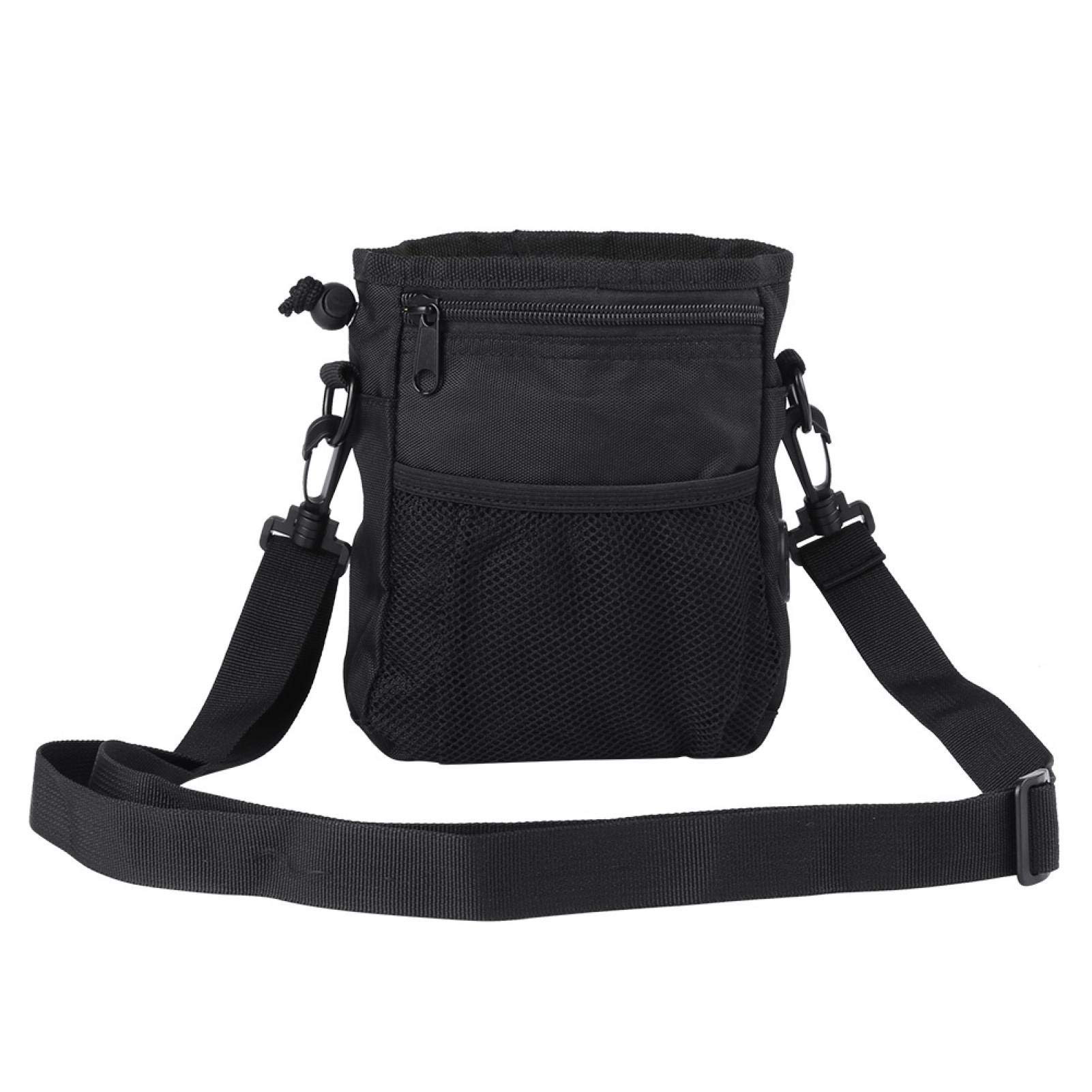 EVTSCAN Dog Treat Training Pouch, Easily Carries Pet Toys,Obedience Training Waist Pouch,Small Items Storage Bags(black(B))