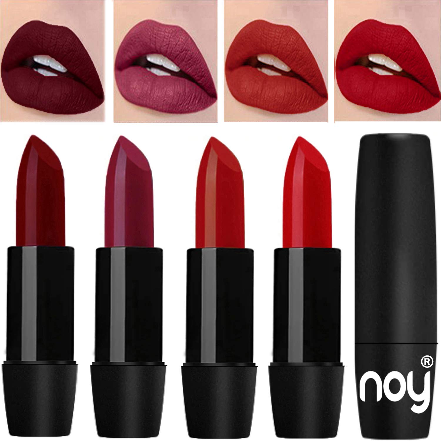 dark maroon lipstick