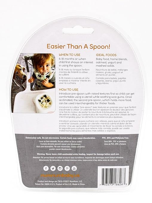 Amazon.com : NumNum Pre-Spoon GOOtensils | 3 Packs Containing 6 Pre-Spoons : Baby
