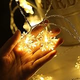Rock Ninja Snowflake Fairy Lights 6M 40LED Battery Operated Indoor Outdoor view 2