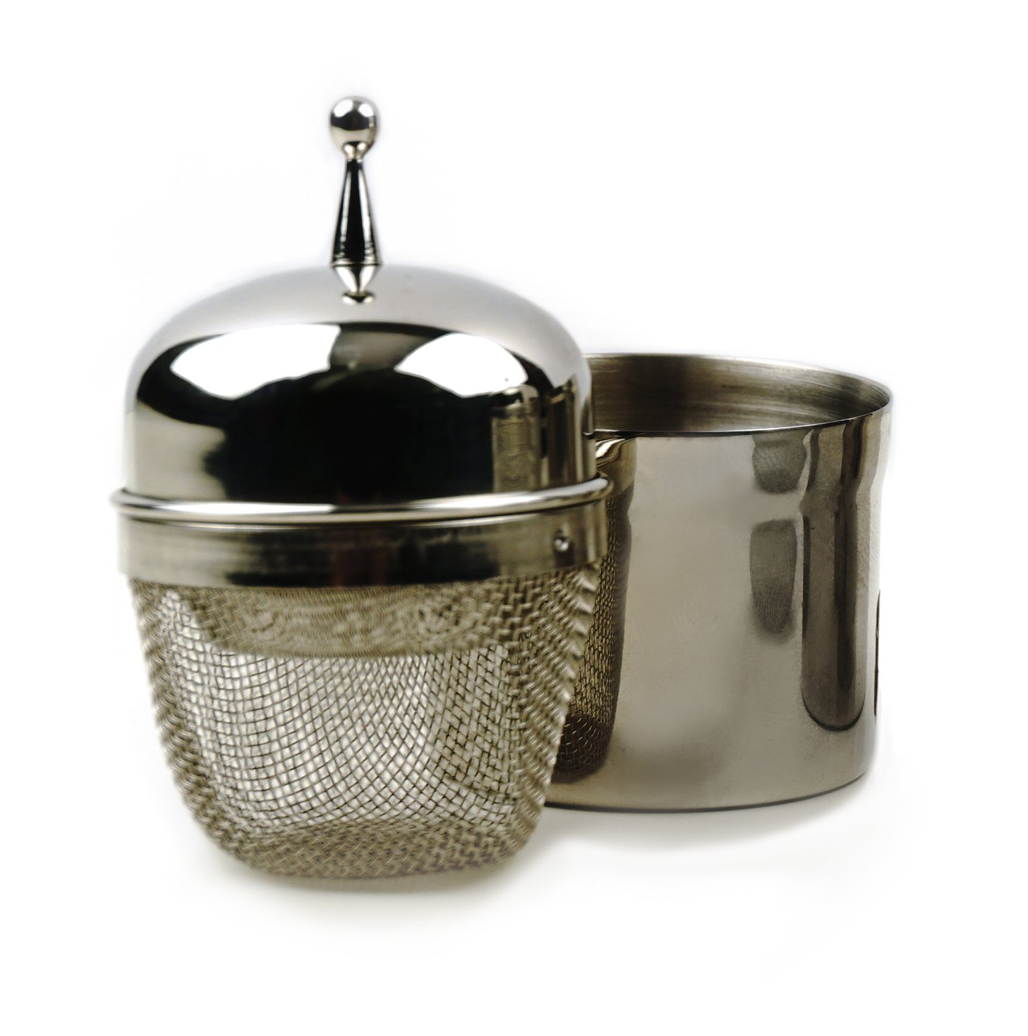 Photo 1 of RSVP International Endurance Collection Tea Accessories, Stainless Steel & Dishwasher Safe, Large Mesh Floating Infuser, 0.5-Cup Capacity