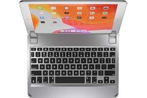 Brydge 10.2 Wireless Keyboard Compatible with iPad 9th, 8th & 7th Generation, Backlit Keys, Long Battery Life, Silver