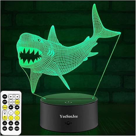 YeeSeeJee Shark Toys,Shark Night Light 