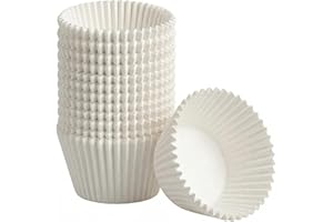 Cupcake Liners 500/1000 Pcs, Small Standard Large, White & Natural Muffin Liners, Non-Stick Greaseproof Baking Cups for Cupca