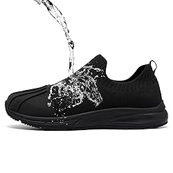 LARNMERN Men's Non Slip Work Shoes Waterproof Food