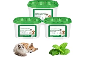 Home Pet Fur & Odor Removal Magic Box, Pet Hair Remover and Dust Collector, 360° Fur Catcher for Bedroom, Living Room and Sof