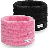 Havccdi Kids Fleece Neck Warmer Gaiter, Winter Velvet Infinity Scarf for Boys Girls Double-Layer Face Ski Mask for the Cold
