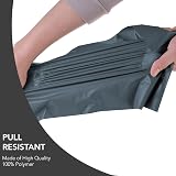 iSOUL 50 Mixed Size Grey Postage Bags for Clothes Parcel Mailing Packaging view 4
