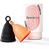 Zeerocup Reusable Menstrual Cup 2 Pack - Small & Large Soft Medical-Grade Silicone Period Cups with Pull-Tab for Easy Removal, Leak-Proof Hygiene - Tampon, Disc & Pad Alternative
