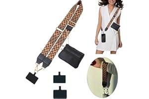 INCOLUMITAS Upgraded 2-in-1 Phone Strap Crossbody with Removable Wrist Strap, 2 Pack Adjustable Phone Lanyard Crossbody with Wallet, Clip And Go Phone Strap with Zippered Pouch for Women Travel Cruise Essential