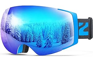 ZIONOR X4 Ski Goggles Magnetic Lens - Snowboard Goggles for Men Women Adult - Snow Goggles Anti-fog UV Protection