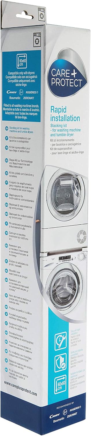 CARE + PROTECT Standard Stacking Kit for Washing Machines and Dryers Suitable for Washing Machines with Depths of 47-60 cm - Image 5