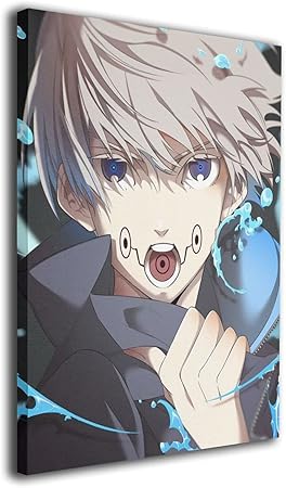 Amazon Co Jp 呪術廻戦 狗巻棘 呪術 タペストリー アニメ アートパネル おしゃれ イラスト ポスター グッズ インテリア モダン 壁飾り 画 アート 人気 縦 クリスマス プレンセント キャンバス 40cm 50cm 装飾アート フレームレス Generic