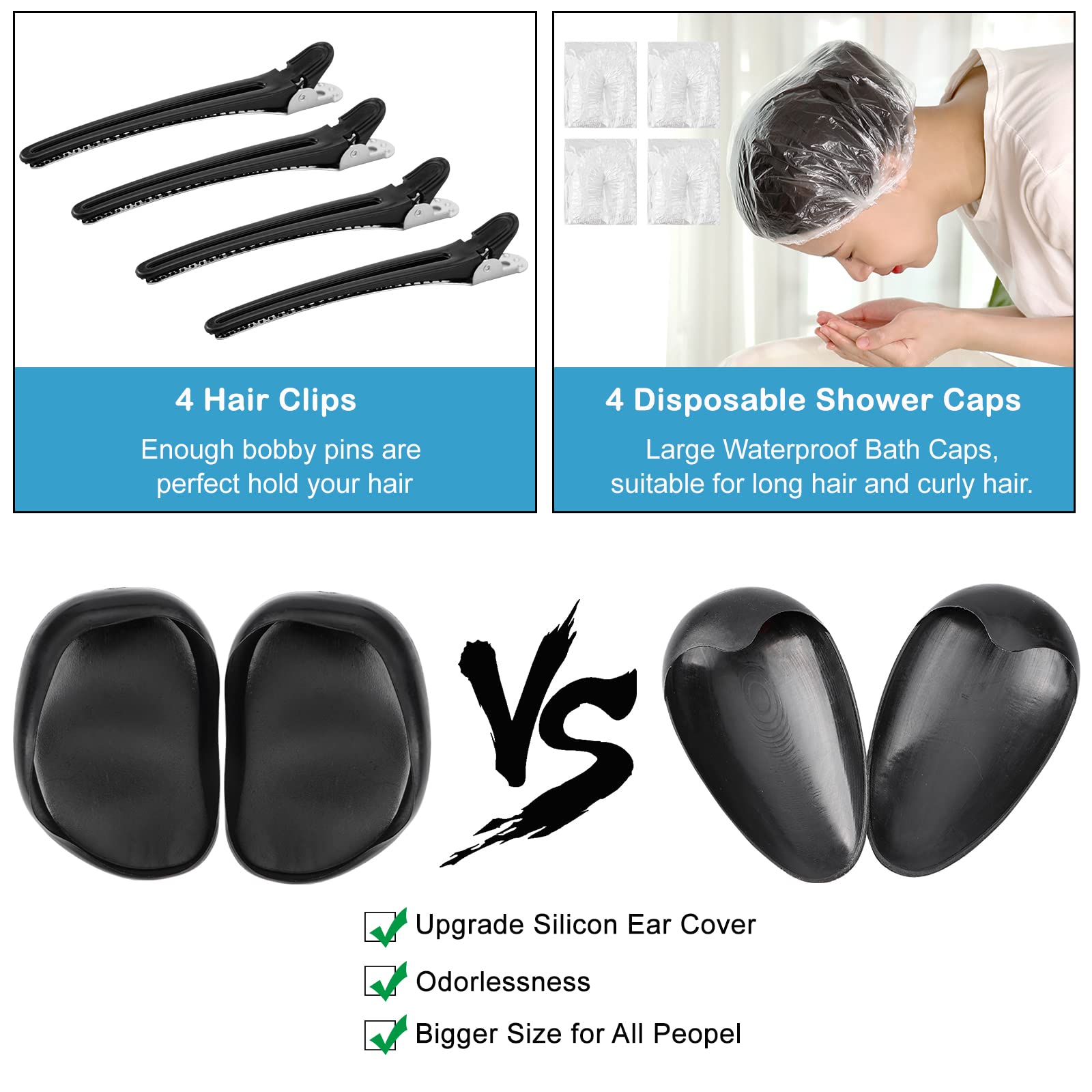 Xarchy 19 Pcs Professional Hair Bleach Kit Hair Coloring Products with Hair Dye Brush, Hair Color Bowl, Hairclips, Applicator, Earmuffs for Hair Highlighting and Hair Coloring at Home