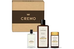 Cremo Mens Cologne Gift Set, Italian Bergamot – Cremo Cologne, Body Wash for Men & Antiperspirant Deodorant | Mens Body Wash Gift Set, Perfume for Men, Shower Gel, Gifts for Him, Full Size