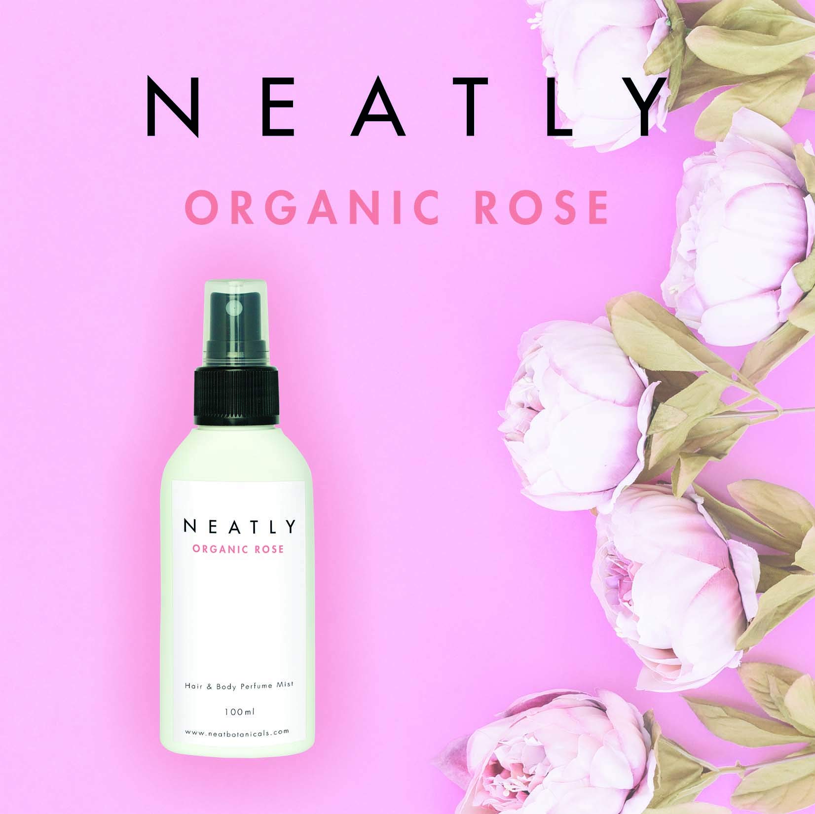 Rose Perfume for women by Neatly Hair & Body Perfume Rose | Perfumes for women | Fragrance with rose essential oil 100ml | Odour remover spray