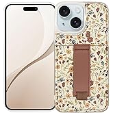 Walli Cases for iPhone 14 Case Aesthetic Wallet Phone Case Card Holder, Securely Holds up to 2 Cards - Cute, Trendy Phone Cover for Women, fits iPhone 14, with Kickstand & Finger Strap