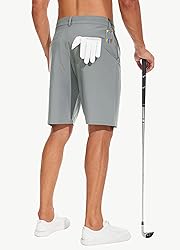 JWM Mens 9" Stretch Golf Shorts - Lightweight
