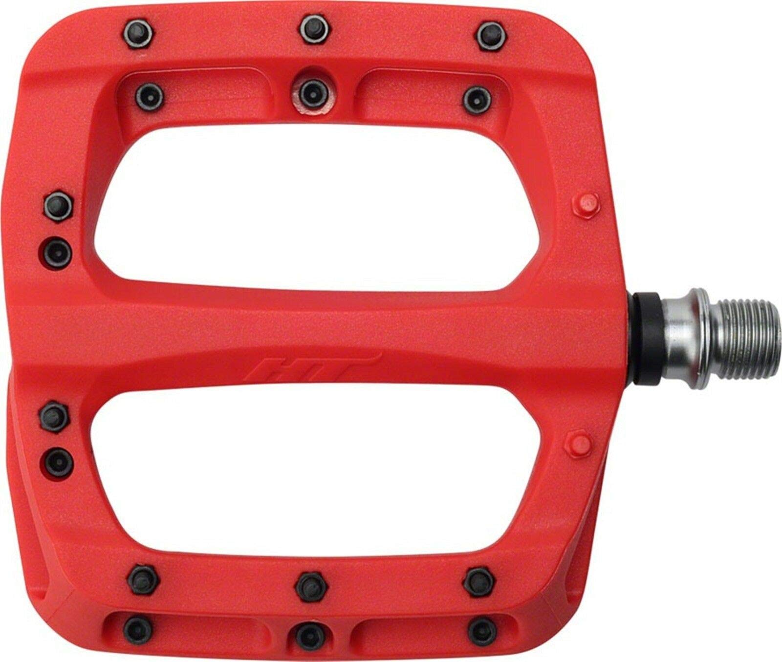 HT PA03A Red Reinforced Nylon Flat Pedals