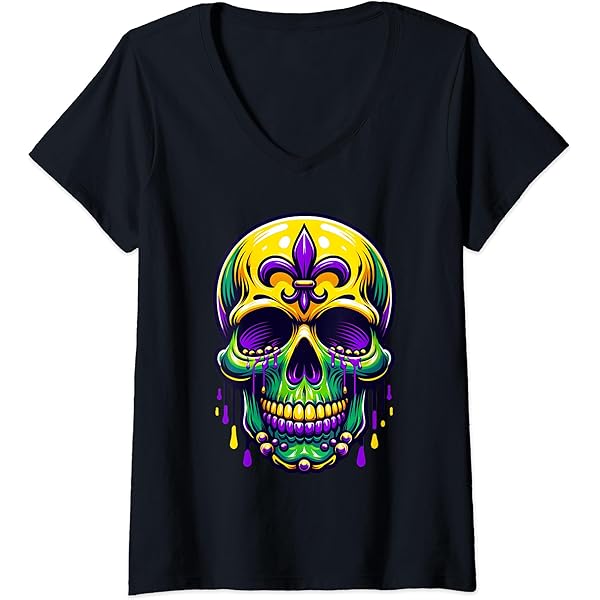 DDAPJ Pyju Mask Graphic Tees For Women Mardi Gras 3/4 Sleeve Shirts Novelty 3d Printed Party Blouses Tuesday Carnival Themed T Shirt Loose Fit Round