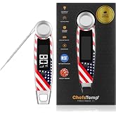 Finaltouch X10 Instant Read Digital Meat Thermometer NSF Certified | Waterproof Professional for Cooking Grill BBQ Candy Oil with Rotating Probe &amp; Backlit Display (Patriotic Limited Edition)