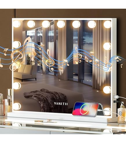 ハリウッドリージェンシー　ミラー Amazon.com - Hollywood Makeup Mirror with Lights,22 x 17