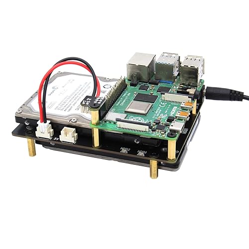 Geekworm Raspberry Pi NAS Dual SATA, X829 Dual inch SATA HDD