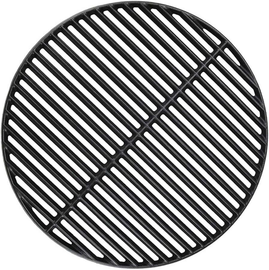 Photo 1 of 18 3/16" Cooking Grate for Big Green Egg Large CIF999A Matte Cast Iron Grid Grates Replacement Parts for Big Green Egg grate, Kamado Joe Classic, Vision Grill VGKSS-CC2, B-11N1A1-Y2A