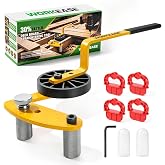 WORKEASE Deck Board Straightening Tool, 9pcs Lever Deck Tool Set | for Wooden and Metal Joists, with Silicone Protective Sleeve to Reduce Wear, with Four Deck Bulkheads