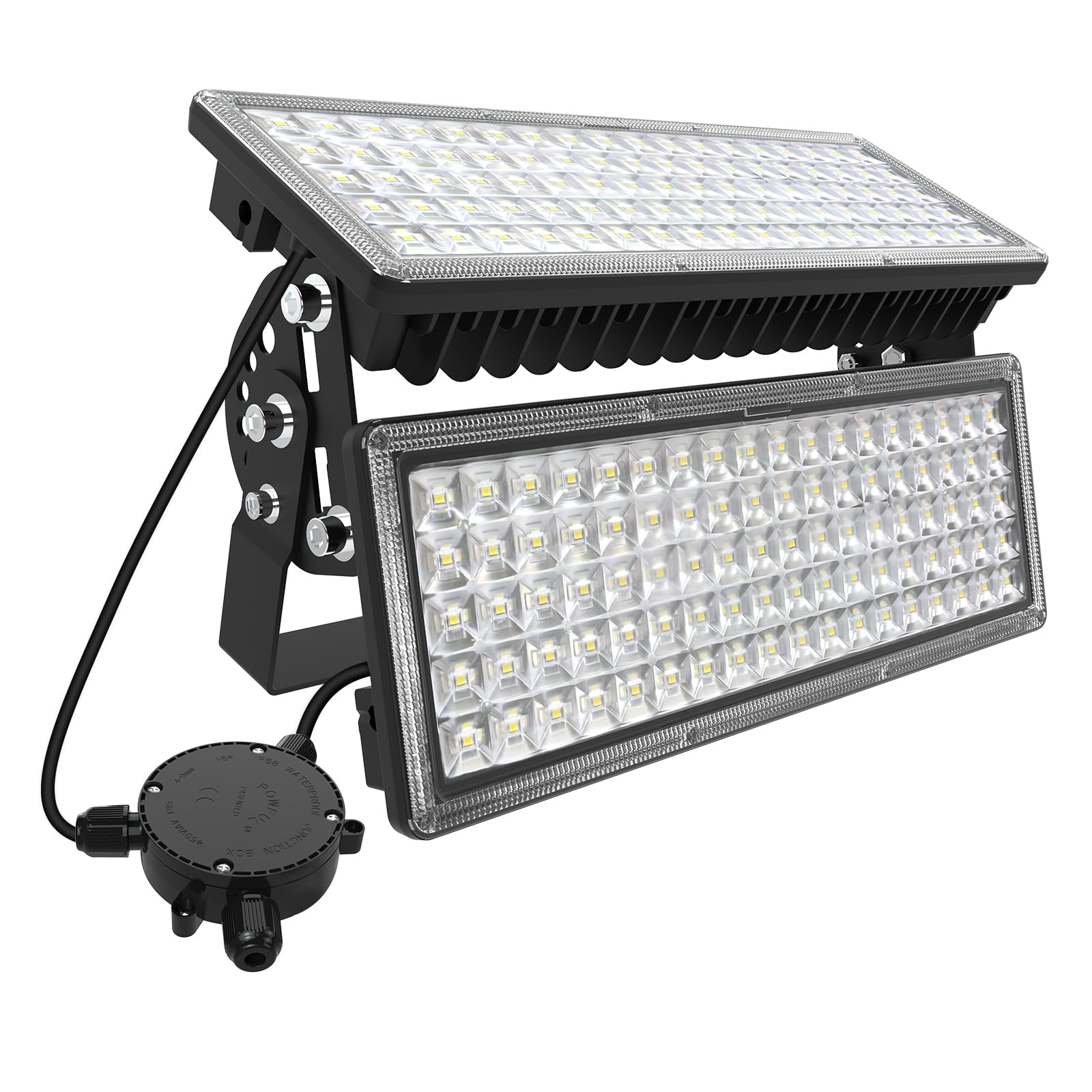 Photo 1 of Kekeou 200W LED Flood Light Outdoor 28000LM Stadium Lights 6500K Daylight White Arena Lights Super Bright Field Light IP67 Waterproof Commercial Parking Lot Lighting for Basketball Backyard