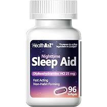 Amazon.com: HealthA2Z Sleep Aid, Diphenhydramine HCl 25mg Softgels ...