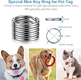 YHYZ Split Key Ring Circle Assorted 5 Sizes Metal Round Keyring Durable view 6