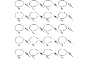 HAMRVL 20-Pack Hexagon Garage Lights Lighting Suspension Cables Kit - 3.28ft/1M Hexagon LED Lights Adjustable Steel Hanging Chain, Light Suspension Kit for Hexagon Lights Aquarium Lights, Load 6.6 lb