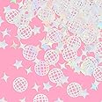 xo, Fetti Disco Ball Foil Confetti - 200 pc | Bachelorette Party Decoration, Cute Birthday Table Decor, Groovy Engagement Dec