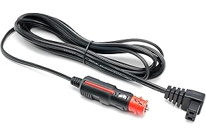 GECKOES DC Power Cord Power Cable 11.5 ft Length 12V/24V for Car refrigerator Car Fridge Freezer Compatible with Alpicool, Bodega, Euhomy, BougeRV, ARB, Dometic, ICECO, Setpower, JoyTutus (DC Power Plug Only)