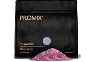 PROMIX NUTRITION Promix Pre-Workout Powder, Mixed Berry - Maximize Focus & Performance - Helps Muscle Gain, Endurance & Enhanced Energy - Vitamin B12, Caffeine, Beta-Alanine & L-Tyrsosine - Gluten & Dairy-Free
