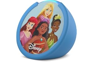 AMAZON ECHO & ALEXA Amazon Echo Pop Kids (newest model), Designed for kids, with Alexa+ Early Access, parental controls, Includes 6 months of Amazon Kids+, Disney Princess