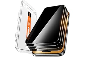 DIMONCOAT 4-PACK for iPhone 15 Pro Max Privacy Screen Protector [Auto Alignment Kit] [10X Military Protection] Tempered Glass Film Compatible with 15 Pro Max 6.7 inch [Case Friendly]