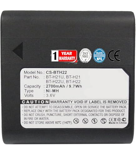 Amazon.com : VINTRONS NI-MH Battery Pack Fits Sharp BT-H21, BT-H22
